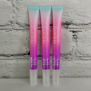 BATH & BODY WORKS 'PINEAPPLE~PROSECCO' LIP GLOSS  3-PIECE SET